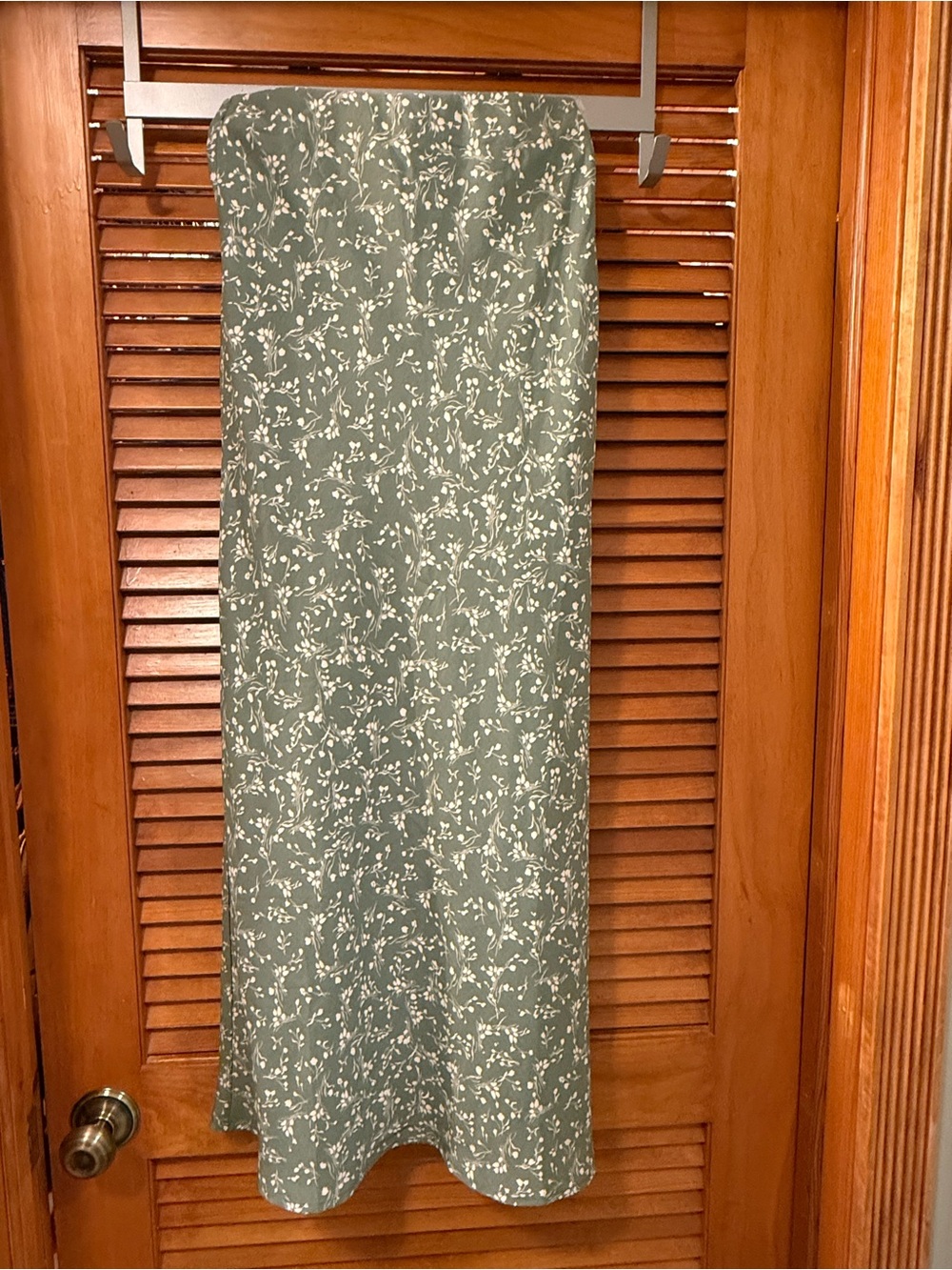 Altar'd State Sage Green Floral Maxi Skirt size small
